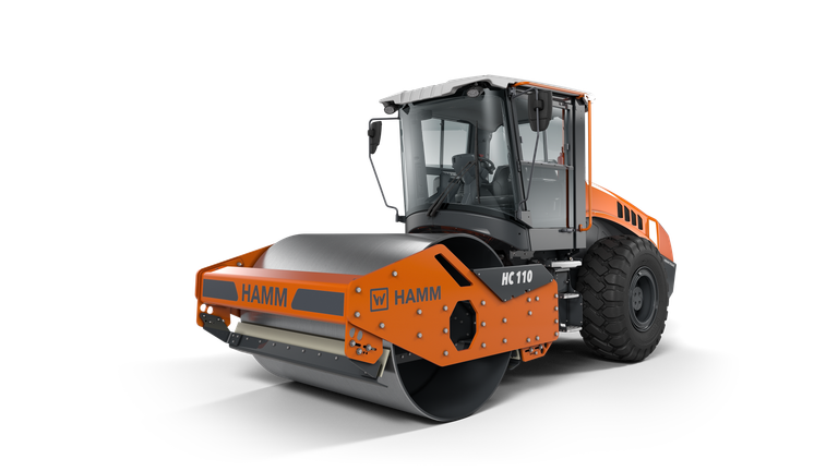 Compactor with smooth drum HC 110